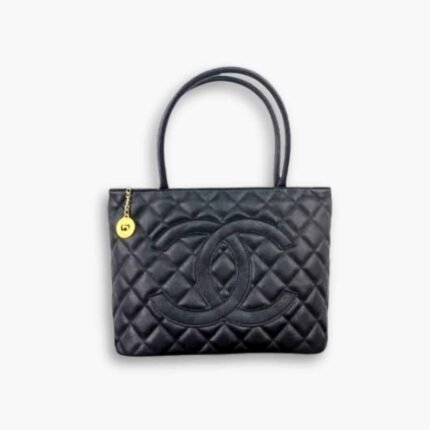 Chanel Medallion Tote Bag Black 30cm
