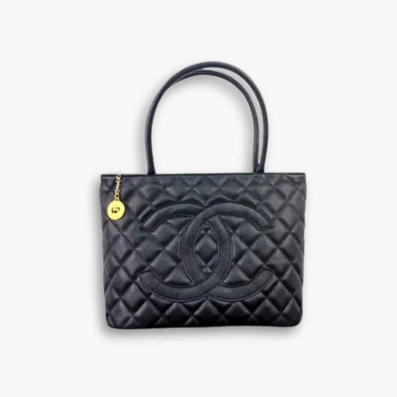 ELG_CNB1174.jpg Chanel Medallion Tote Bag Black 30cm - Image 1