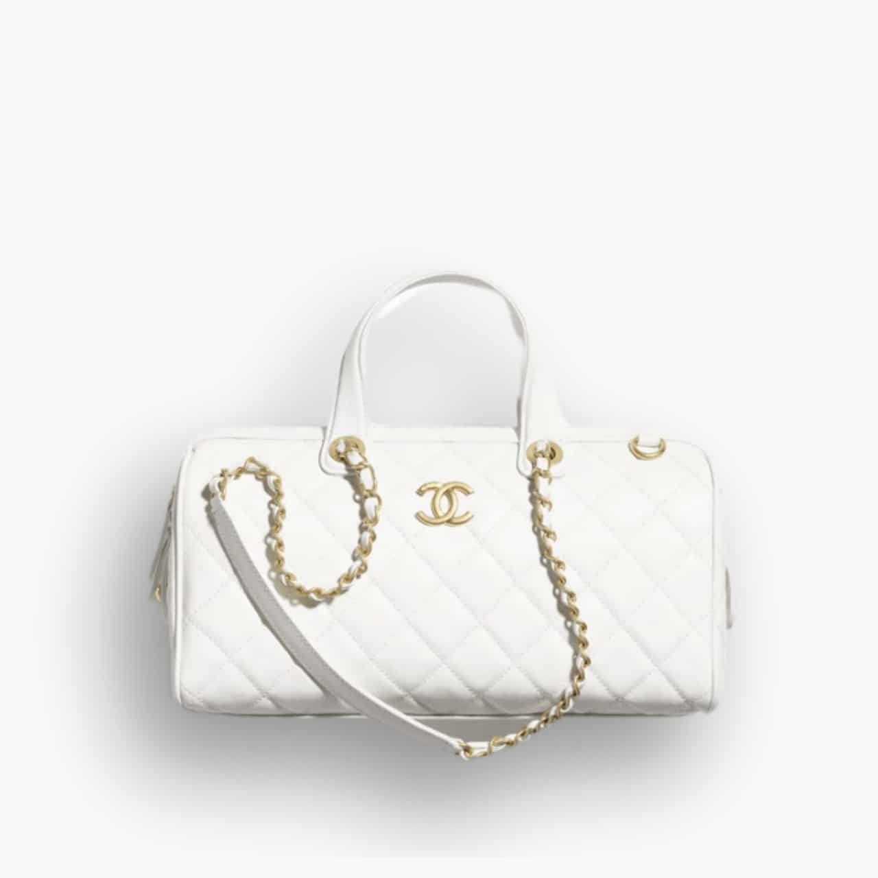 ELG_CNB1235.jpg Chanel Large Bowling Bag White 30cm AS5579 B20894 10601 - Image 1