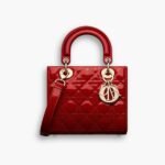 Dior Small Lady Dior Bag Shiny Cherry Red 20cm M0531OWCB M323