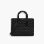 Dior Large Lady Dior Bag Ultramatte Black 32cm