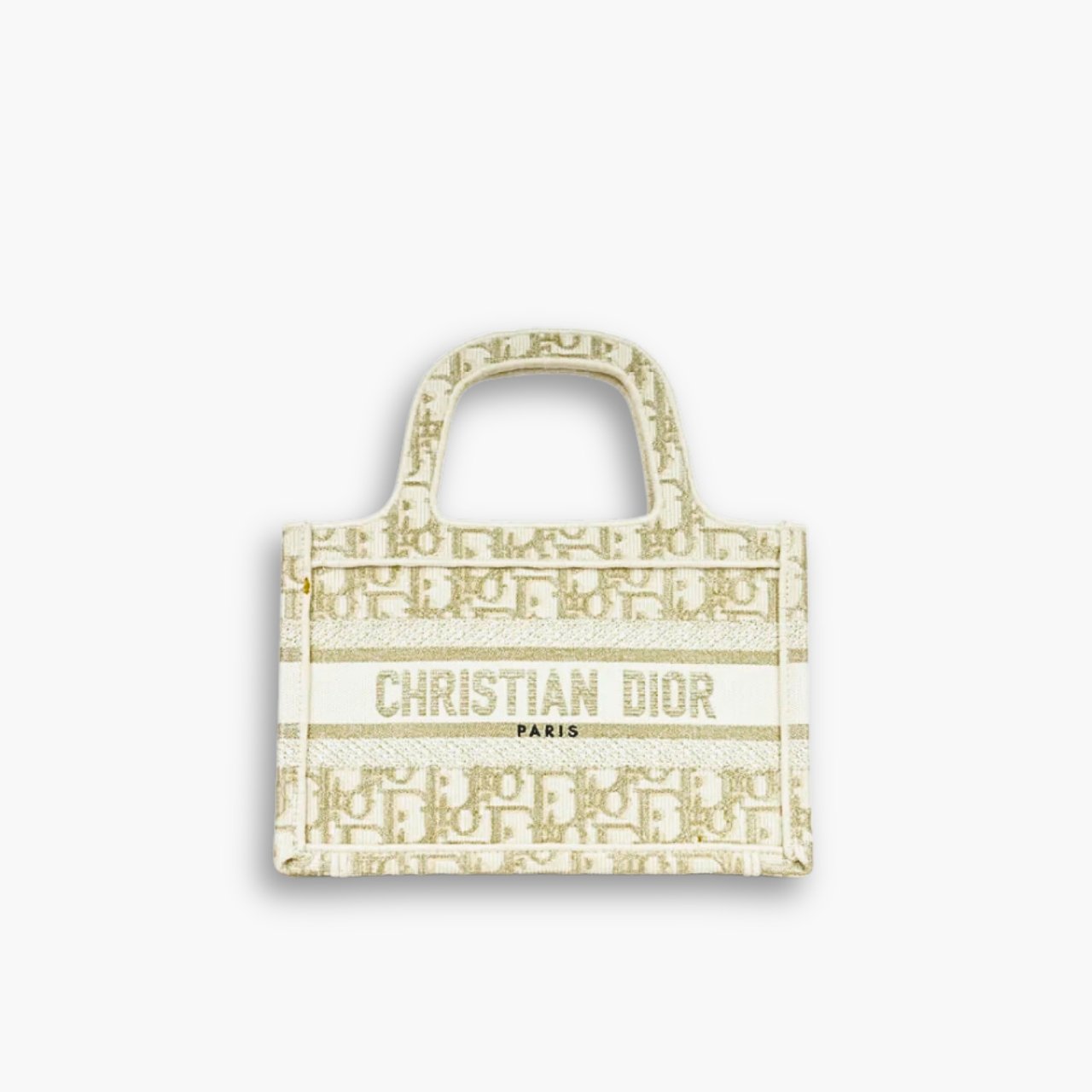 ELG_DRB1018-9.jpg Dior Mini Book Tote Gold Tone 22cm - Image 1