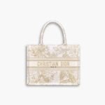 Dior Book Tote Jardin Gold Tone Metallic 41cm M1296ZRZF M981