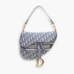 Dior Saddle Bag Dior Oblique Jacquard Grey 25cm
