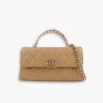 Chanel Kelly Shoulder Bag Beige 18cm AP3238