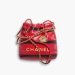 Chanel 22 Mini Hand Bag Red And Black 20cm AS3980 B16652 NY215