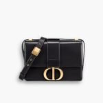 Dior 30 Montaigne Bag Box Calfskin Black 24cm M9203UMOS M911