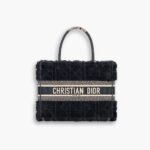 Dior Medium Book Tote Shearling Black 26cm
