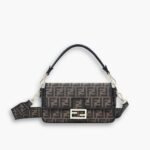 Fendi Baguette Jacquard FF Fabric Bag 26cm 8BR600A6V5F17U4