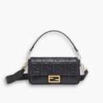 Fendi Baguette Nappa Bag Black 27cm