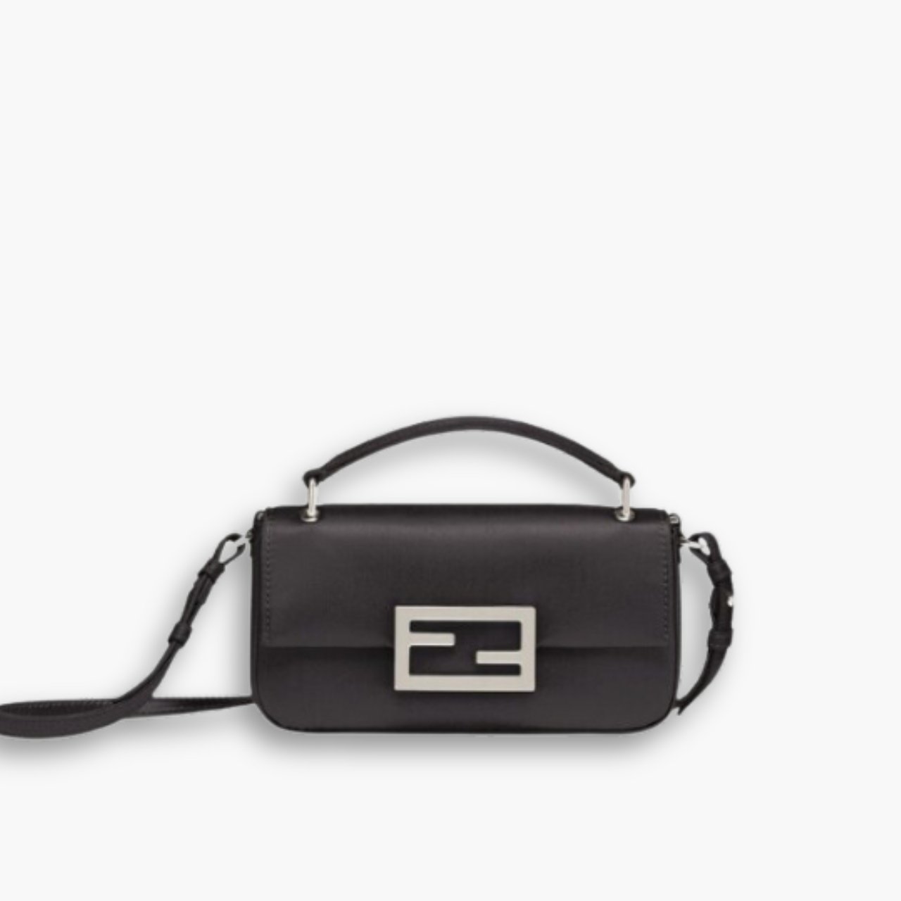 ELG_FDB1022.jpg Fendi Baguette Bag Black 19cm Black 7AS142AMCPF0GXN - Image 1