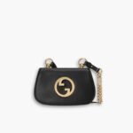 Gucci Blondie Mini Shoulder Bag Black 21cm 724645 UXX0G 1000