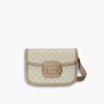 Gucci Horsebit 1955 Small Bag Beige White 25cm 602204 UULBG 9683