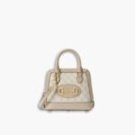 Gucci Horsebit 1955 Mini Bag Beige White 20cm 677212 UULAG 9682