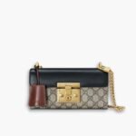 Gucci Padlock ‎Bag 22cm Black Brown 735103 KLQJG 9785