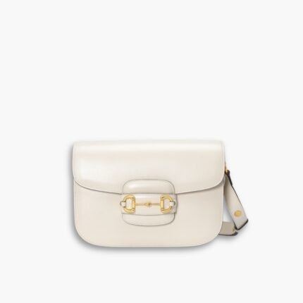Gucci Horsebit 1955 Bag White 25cm 602204 1DB0G 9022