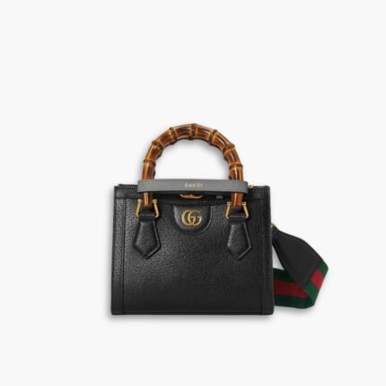 Gucci Diana Tote Bag Black 20cm 702732 U3ZDT 1073