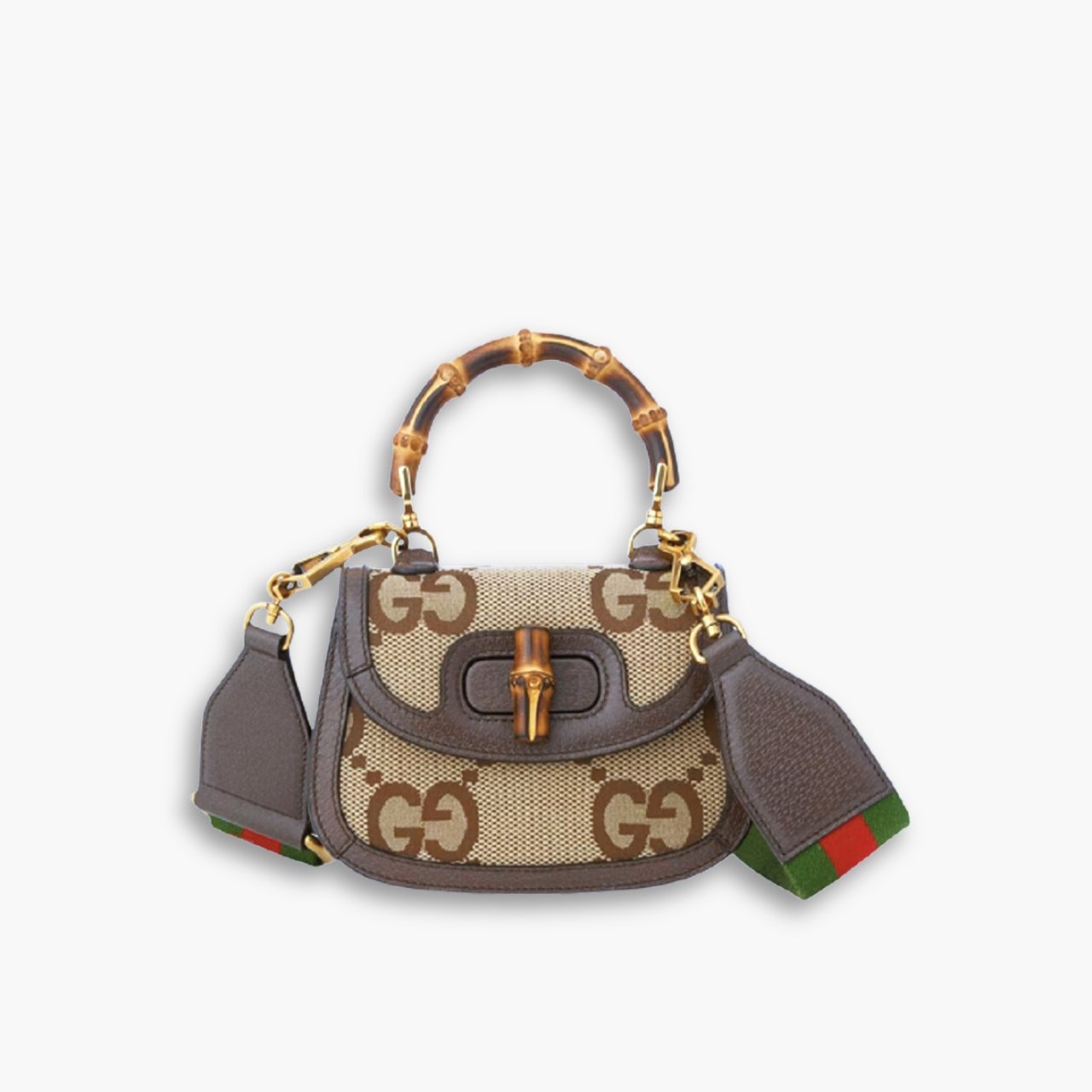 ELG_GCB1126-2.jpg Gucci Bamboo 1947 Mini Bag Brown 17cm 686864 UQLBT 2570 - Image 1