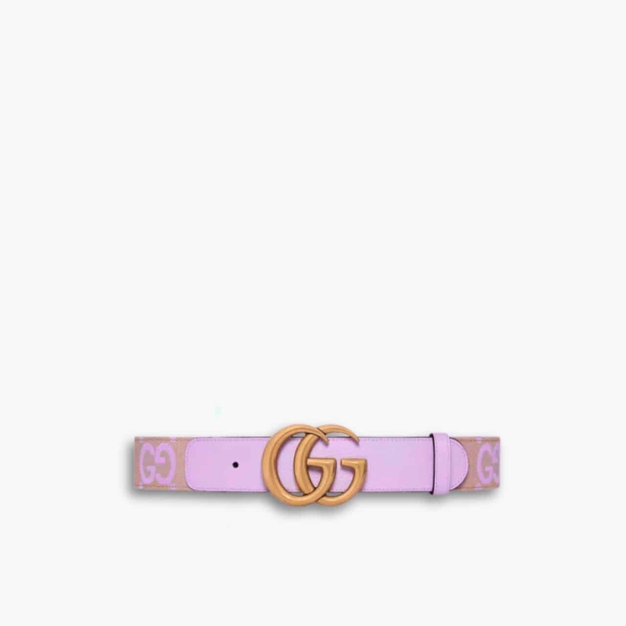 ELG_GCBE1001.jpg Gucci GG Marmont Jumbo GG Belt Lilac 400593 FABBN 8481 - Image 1
