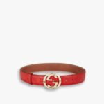 Gucci Interlocking G Belt Monogram Red