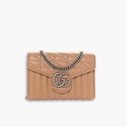 Gucci Marmont Mini Matelasse Bag Beige 20cm