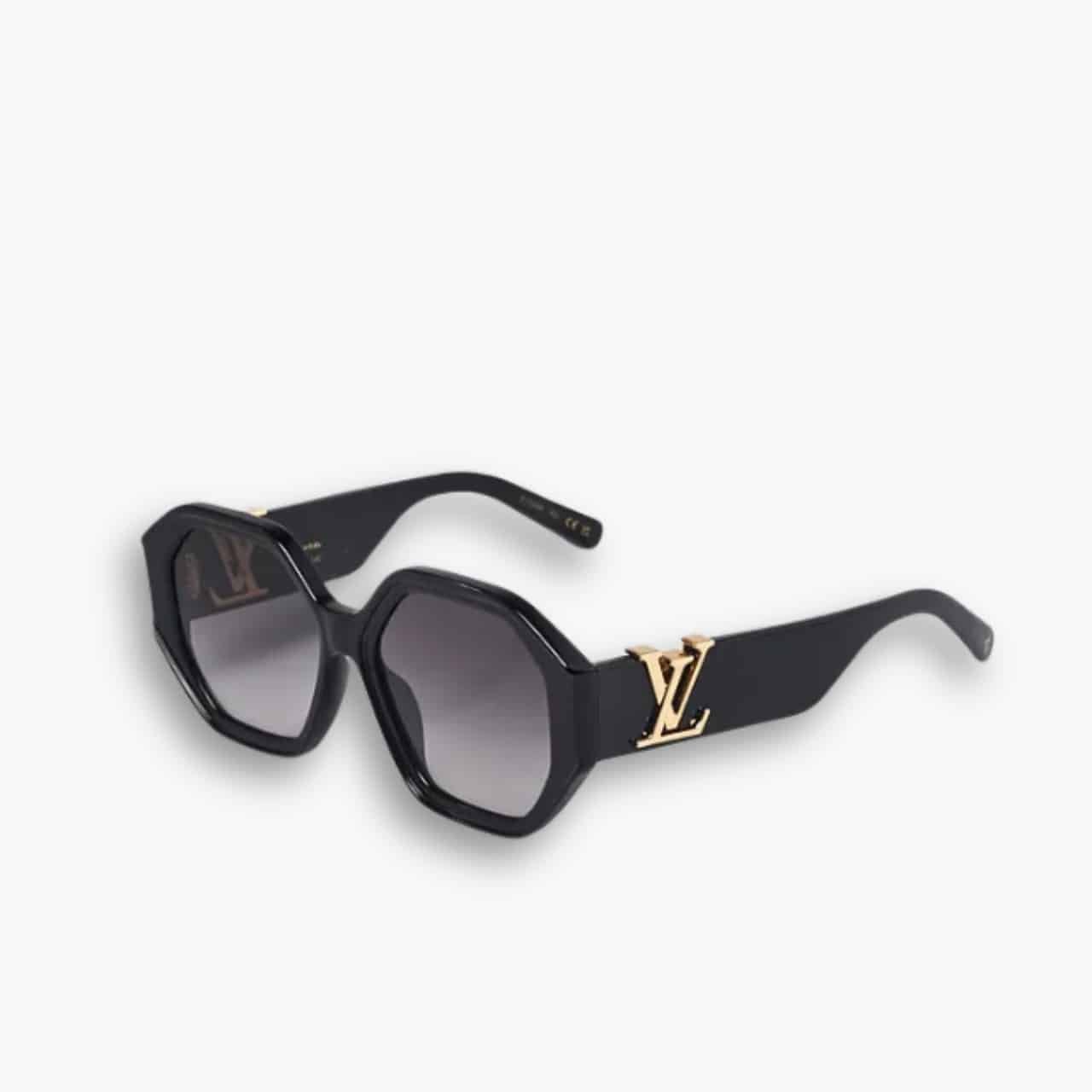 ELG_GCS1001-13-1.jpg Louis Vuitton LV Icon Round Glasses Black Z1728E - Image 1