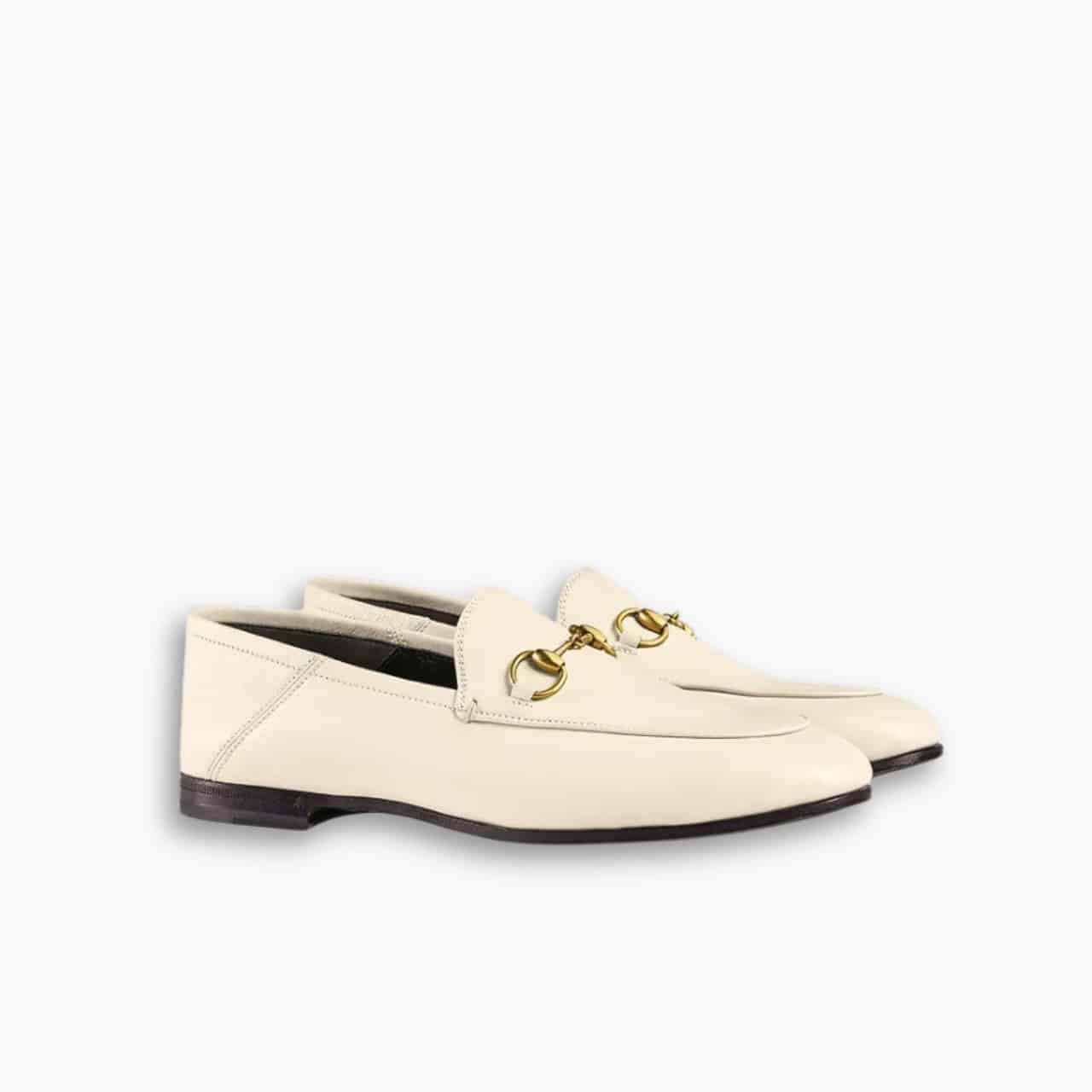 ELG_GCS1036-1.jpg Gucci Horsebit Loafers Light Beige 414998 DLC00 9022 - Image 1