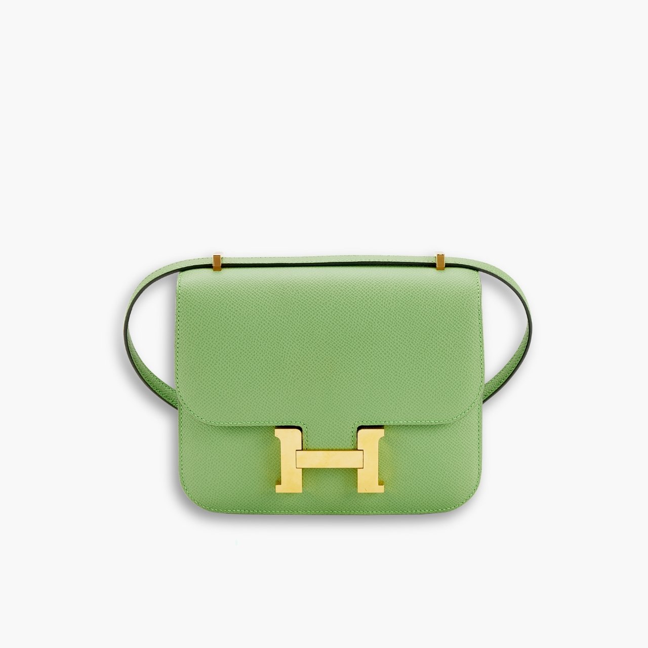 ELG_HMB1002-3-1.jpg Hermes Constance Epsom Leather Vert Criquet 18cm - Image 1