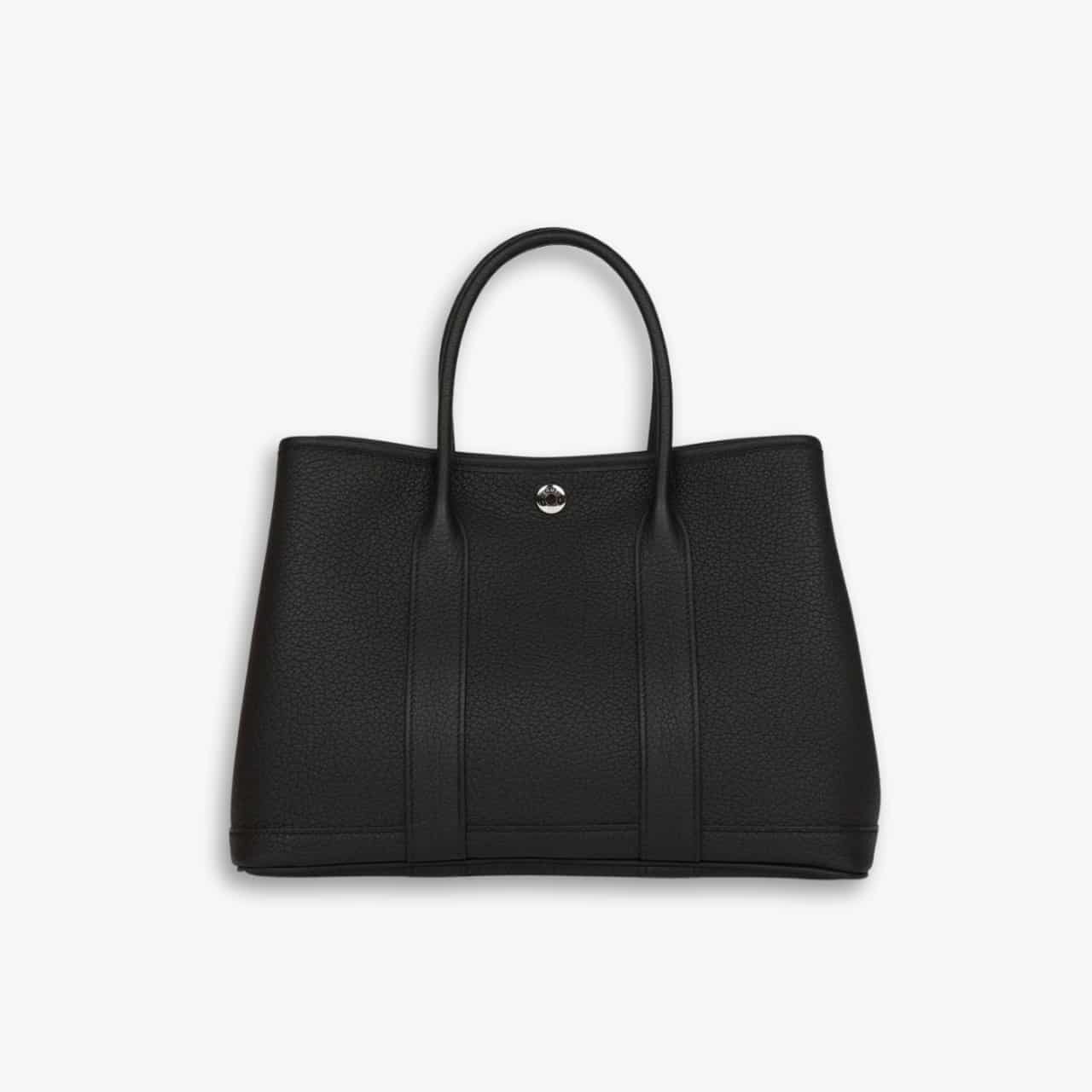 ELG_HMB1098.jpg Hermes Garden Party Bag Black 30cm - Image 1
