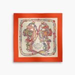 Hermes Gala Brides in Flowers Scarf 90 H004192S 04