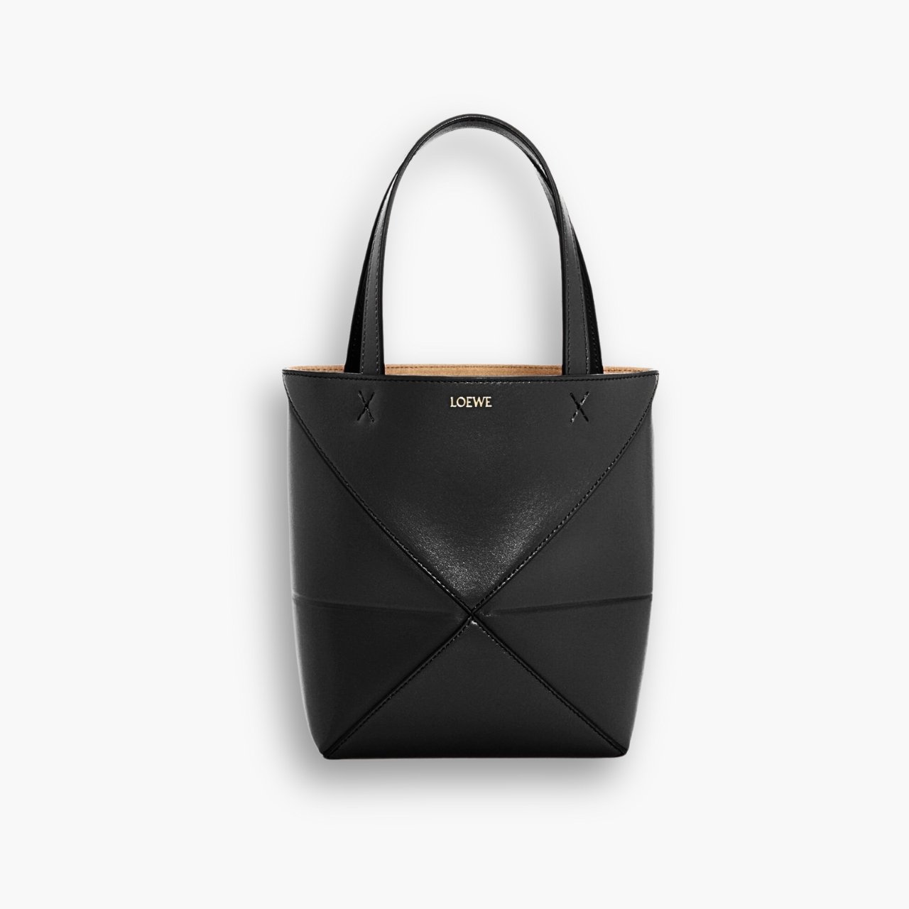 ELG_LB1023.jpg Loewe Mini Puzzle Fold Tote Black 17cm A657V25X01 1100 - Image 1