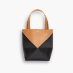 Loewe Mini Puzzle Fold Tote Warm Desert And Black 17cm A779V25X07 2727