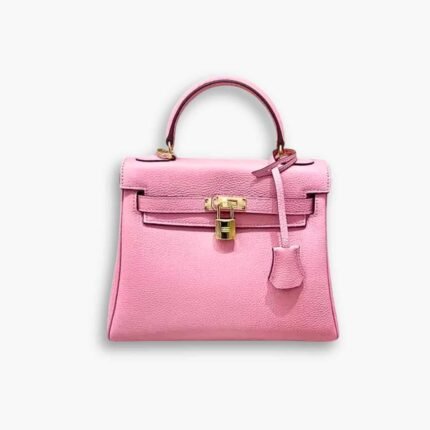 Hermès Kelly 28 Sellier Handbag In Rose 28cm