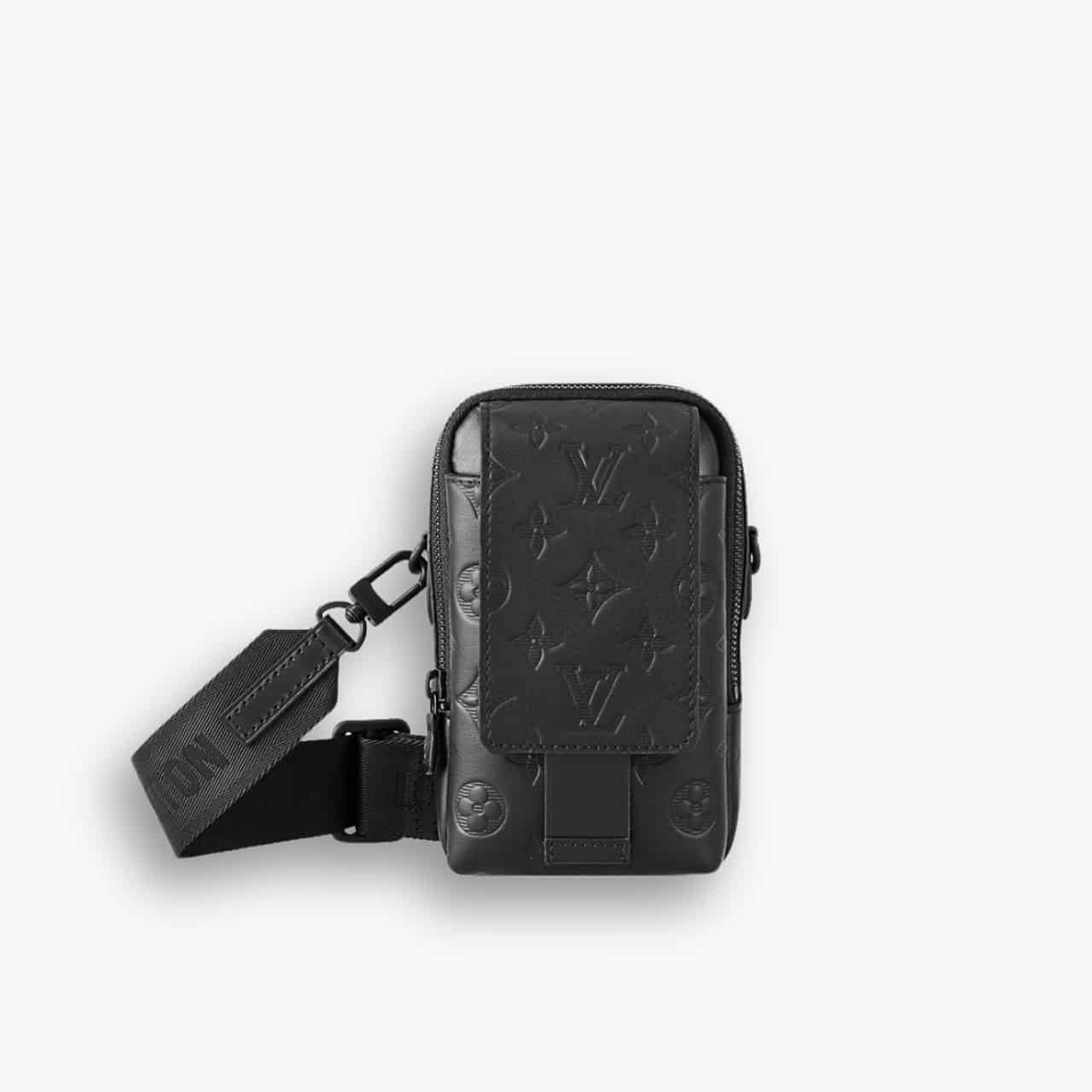 ELG_LVB1013-20.jpg Louis Vuitton Double Phone Pouch NM Black 18cm M81323 - Image 1
