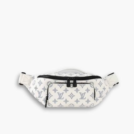 Louis Vuitton Rush Bumbag White And Navy Blue 30cm M25227