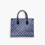 Louis Vuitton Onthego Tote Bag Denim Blue 35cm M59608