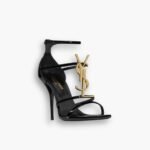 Saint Laurent Cassandra Sandals Black