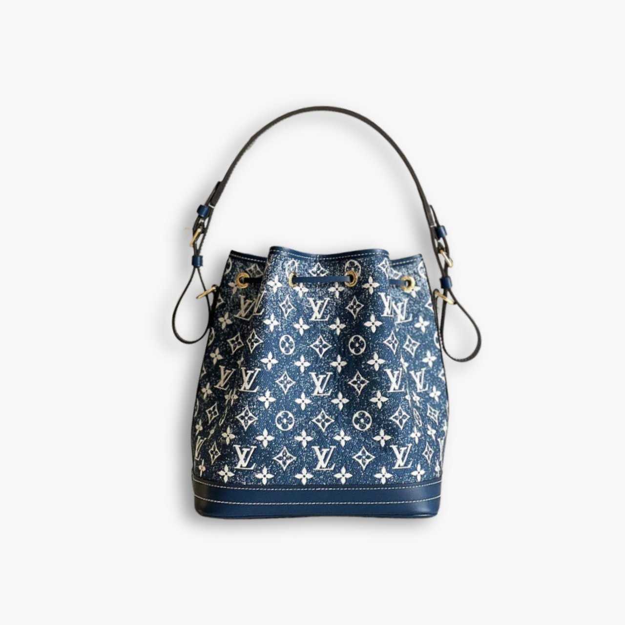 ELG_LVB1033-2-1.jpg Louis Vuitton Petit Noé Denim Jacquard 25cm M59606 - Image 1