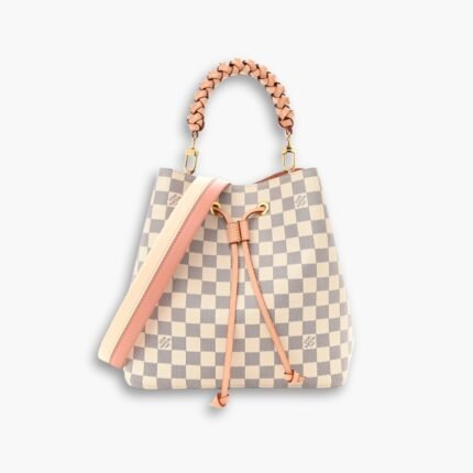 Louis Vuitton Braided Neonoe MM 26cm Peach Cream N40344