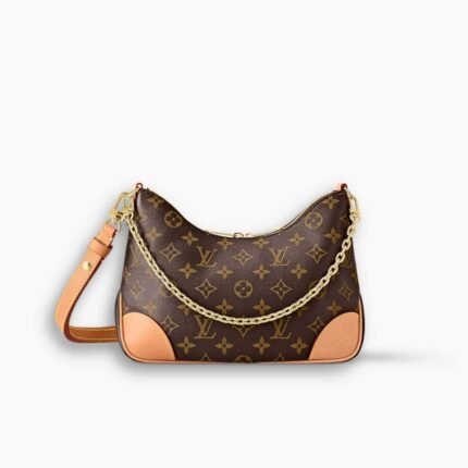 Louis Vuitton Boulogne Handbag Monogram Brown 25cm M45832
