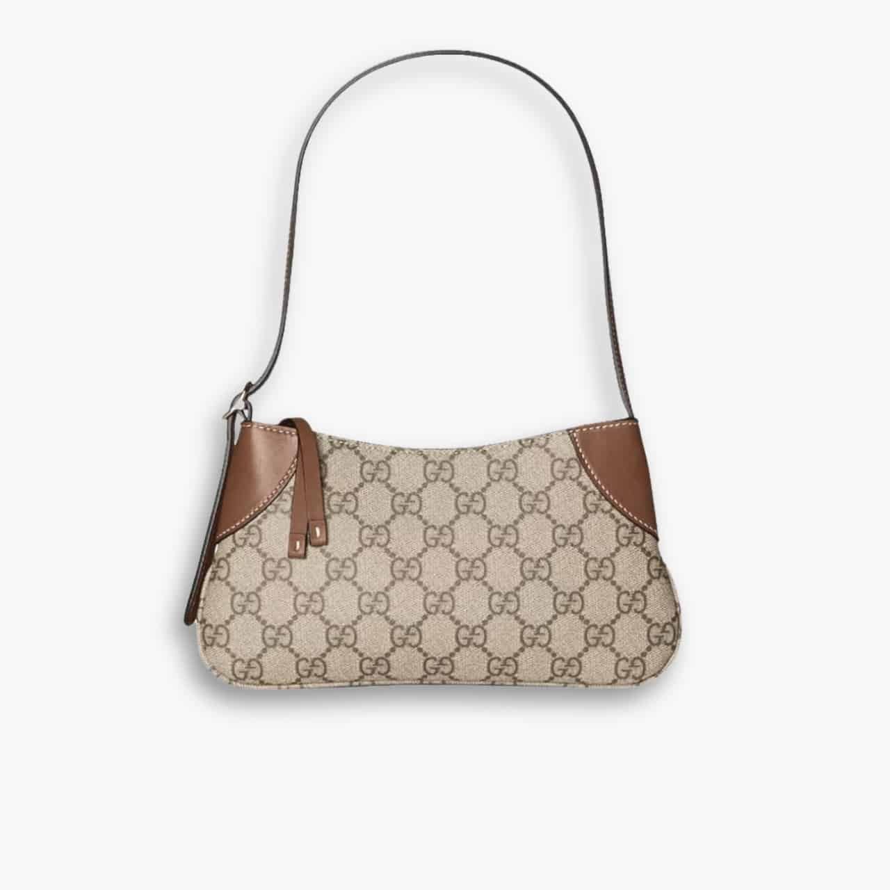 ELG_LVB1150-11-4.jpg Gucci GG Emblem Super Mini Shoulder Bag Brown 24cm 820696 FAD6L 9758 - Image 1