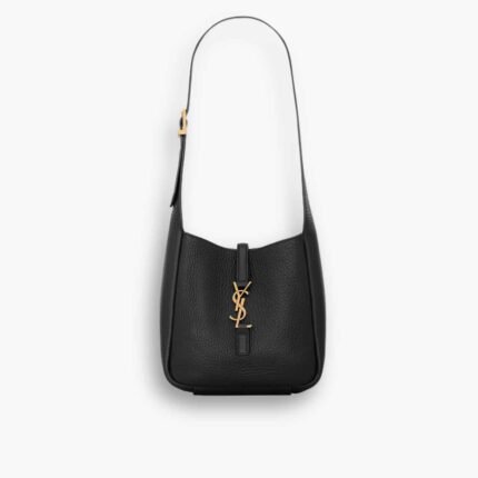 Saint Laurent Le 5 À 7 Supple Baby In Grained Leather Black 15cm 809461AADUU1000