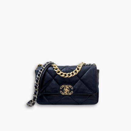 Chanel 19 Bag Lambskin Midnight Blue 28cm
