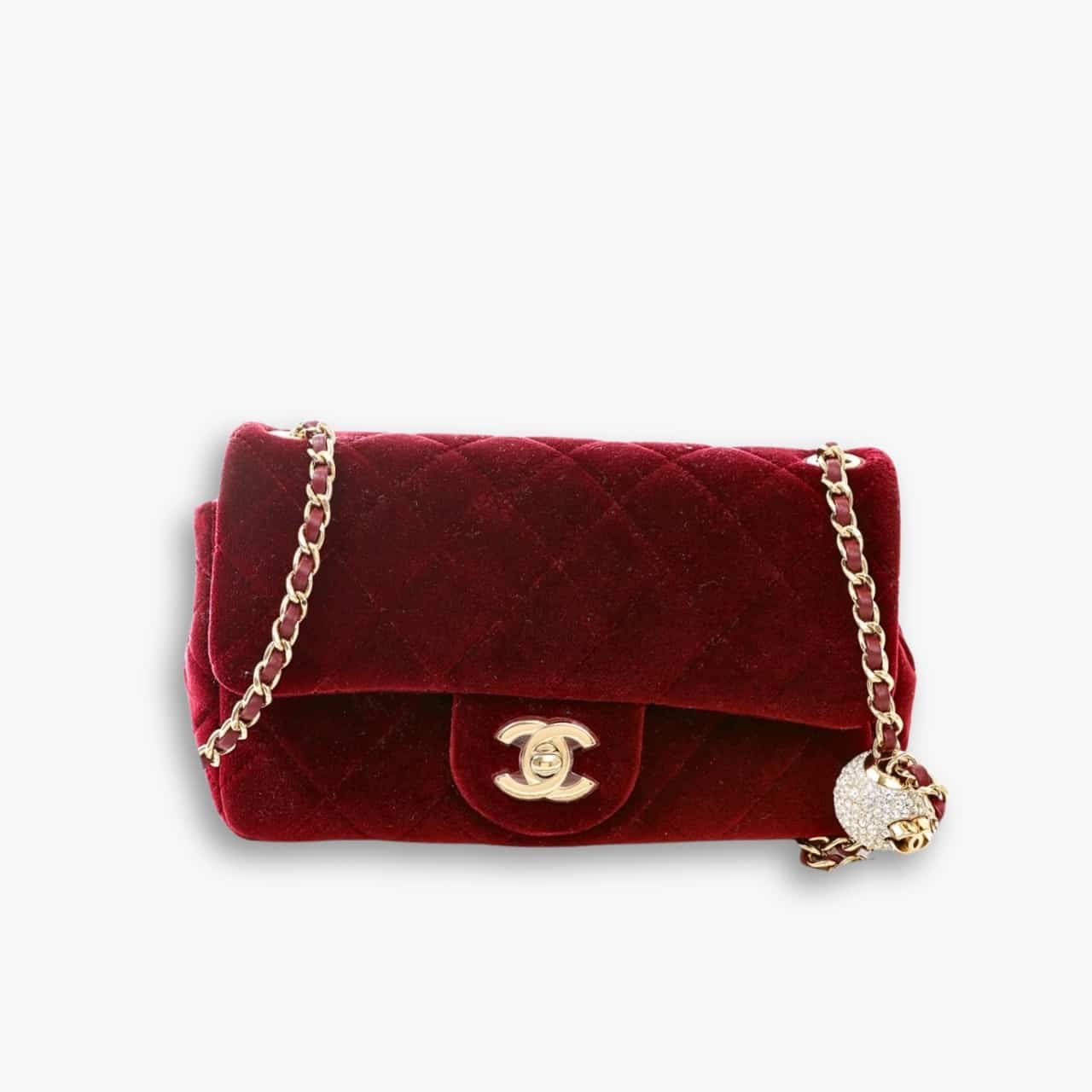 ELG_LVB1150-20.jpg Chanel Velvet Pearl Crush Mini Flap Bag Burgundy 20cm - Image 1
