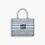 Dior Miss Dior Book Tote Pale Blue and Black 35cm M1296ZEZE M44W