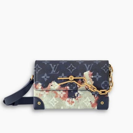 Louis Vuitton Steamer Wearable Wallet Bleach Blue 18cm M82900