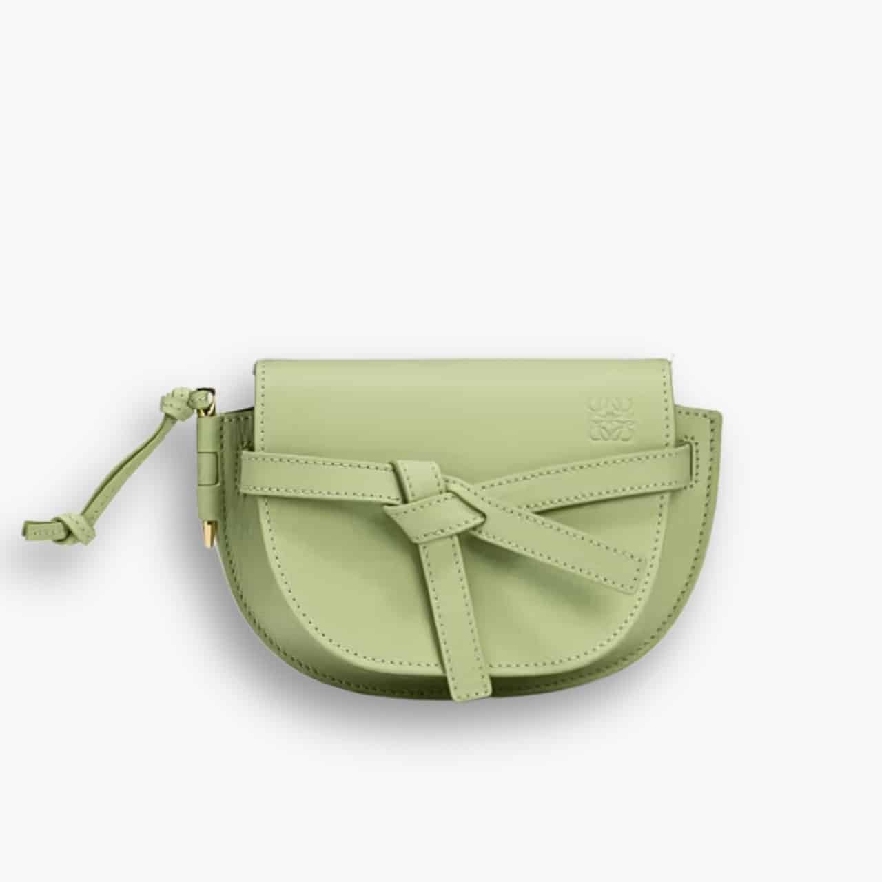ELG_LVB1150-7-2-1.jpg Loewe Gate Dual Bag Light Pale Green 20cm - Image 1