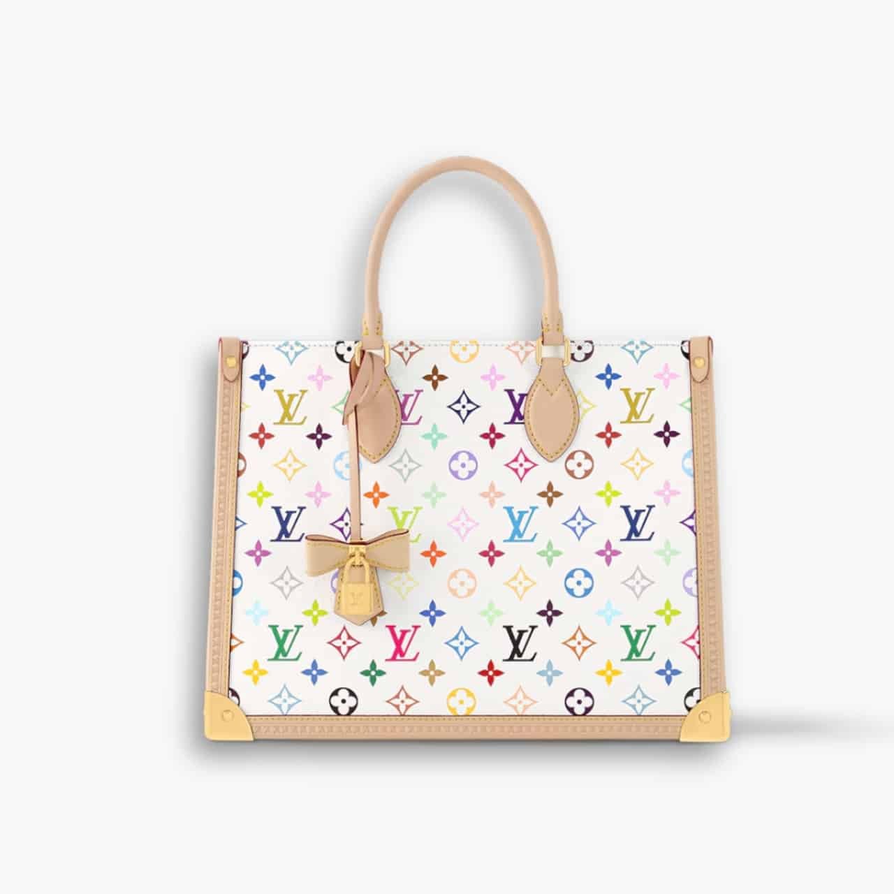 ELG_LVB1336.jpg Louis Vuitton x Murakami Onthego MM Monogram White 35cm M13079 - Image 1