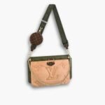 Louis Vuitton Maxi Multi Pochette Accessoires Monogram Pillow Beige and Green 24cm