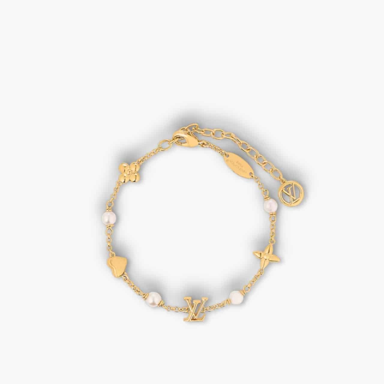 ELG_LVBR1008.jpg Louis Vuitton Heart Bracelet M1105A - Image 1